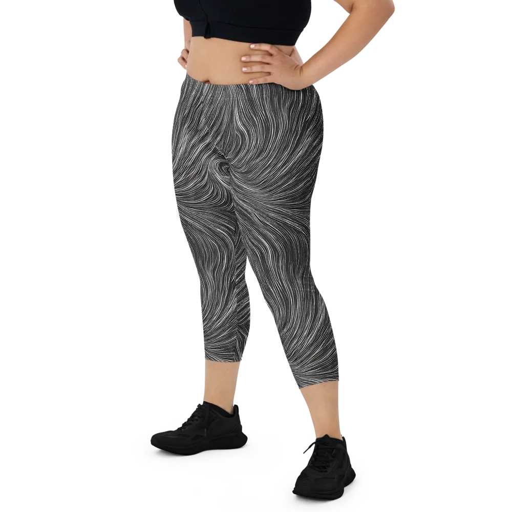 Wirth Waves on Capri Leggings — Front
