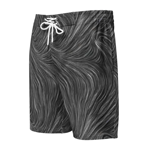 Wirth Waves on a Men's Board Shorts