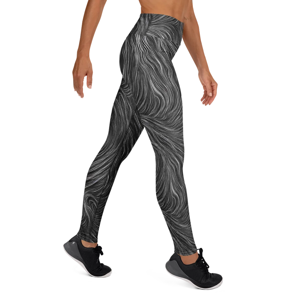 Wirth Waves on Yoga Leggings — Right