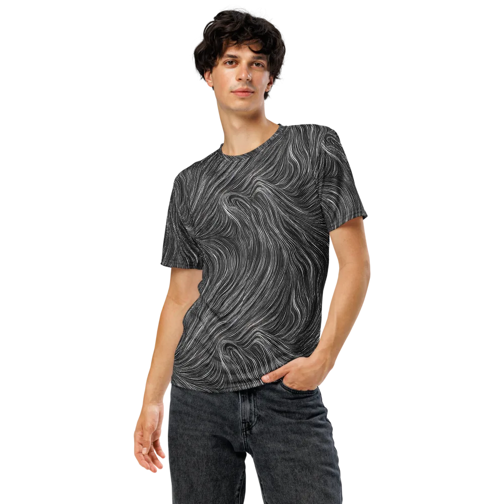 Wirth Waves on Men's Crew Neck T-Shirt — Front