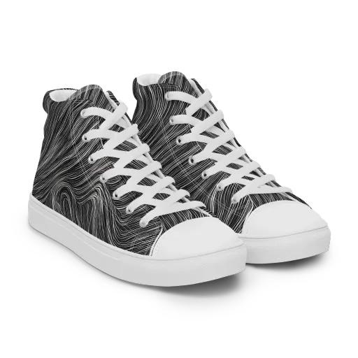 Wirth Waves on a Women's High Top Canvas Shoes