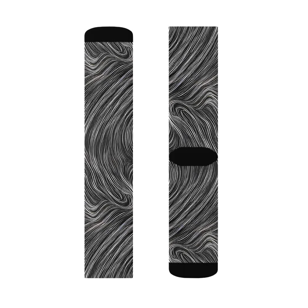 Wirth Waves on Socks — Left Sock