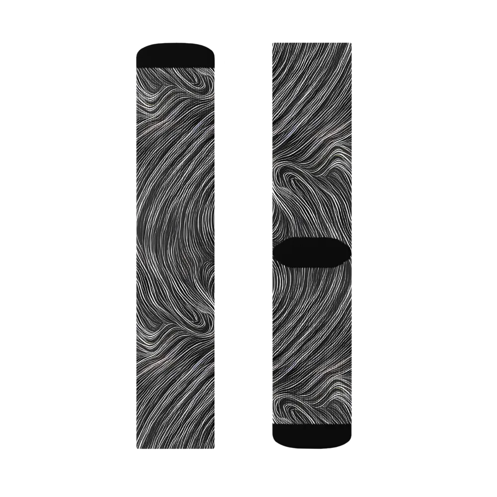 Wirth Waves on Socks — Right Sock