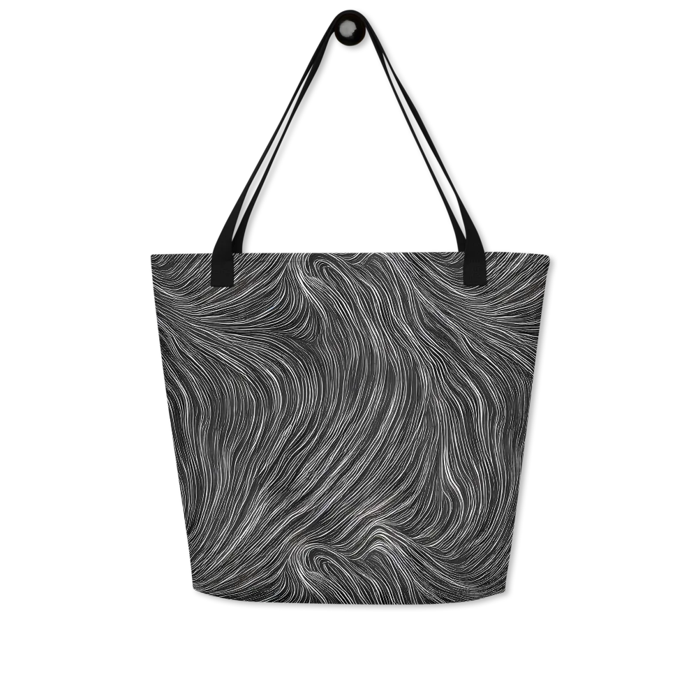 Wirth Waves on Large Tote Bag W/ Pocket — Front