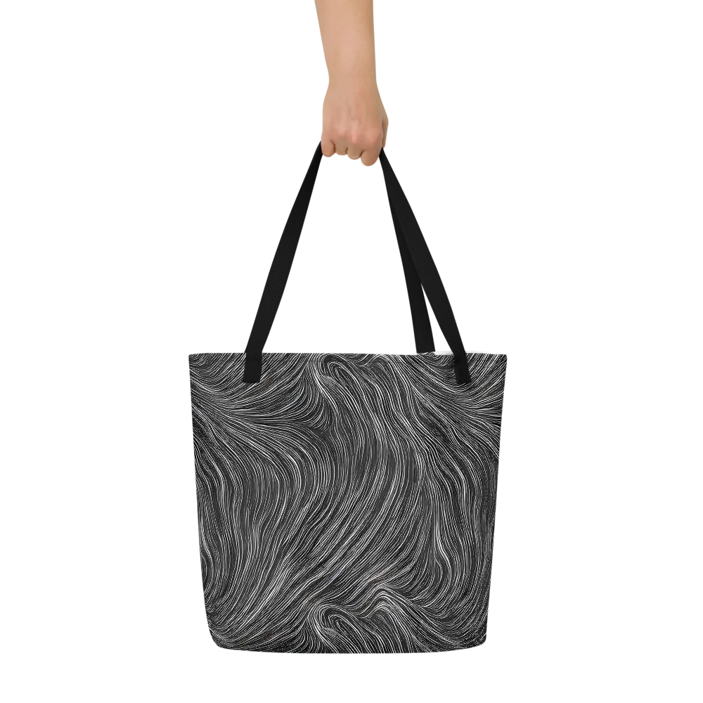 Wirth Waves on Large Tote Bag W/ Pocket — Front