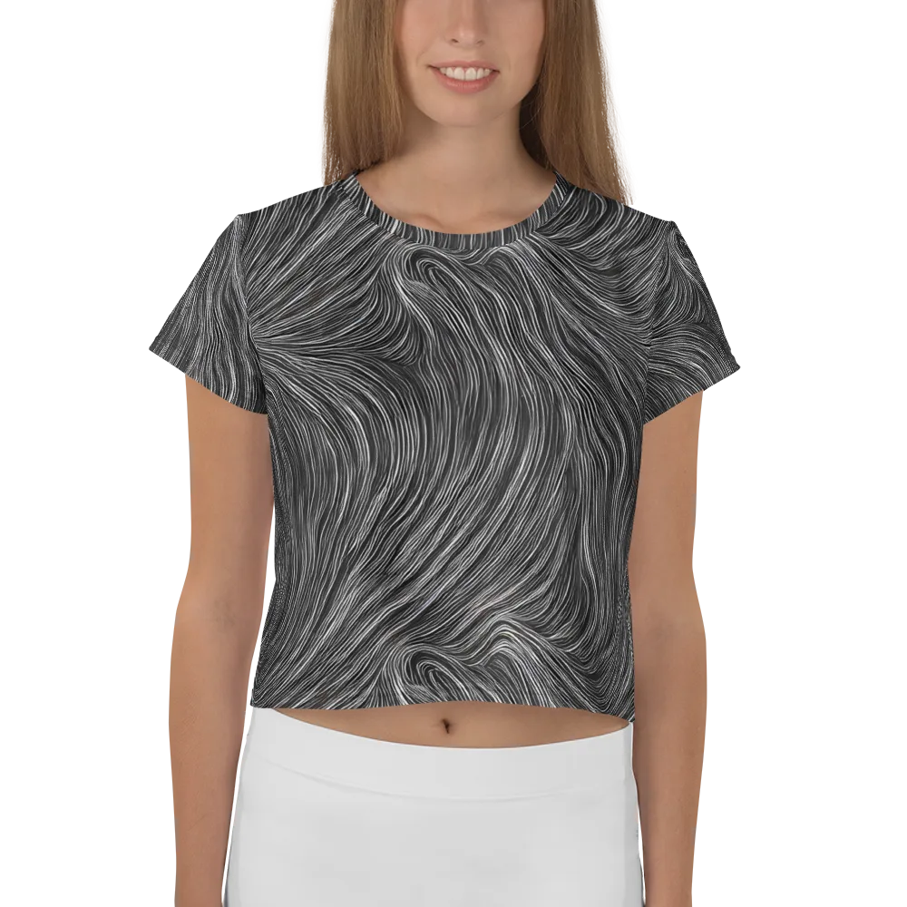 Wirth Waves on Crop Tee — Front