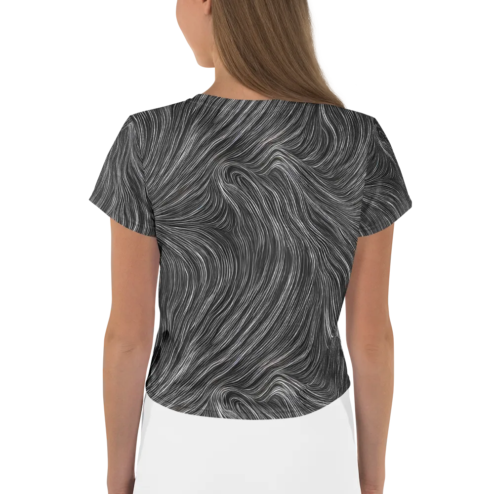 Wirth Waves on Crop Tee — Back