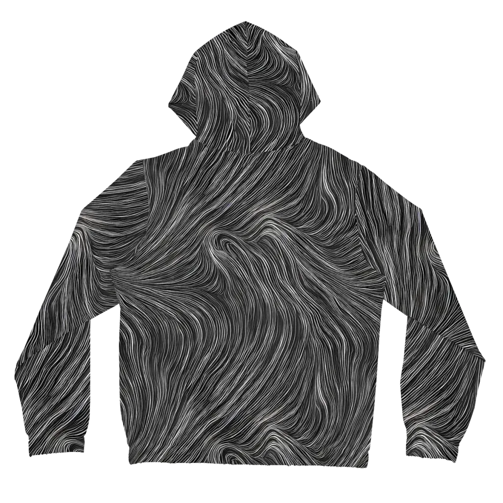 Wirth Waves on Women's Full-Zip Hoodie — Back