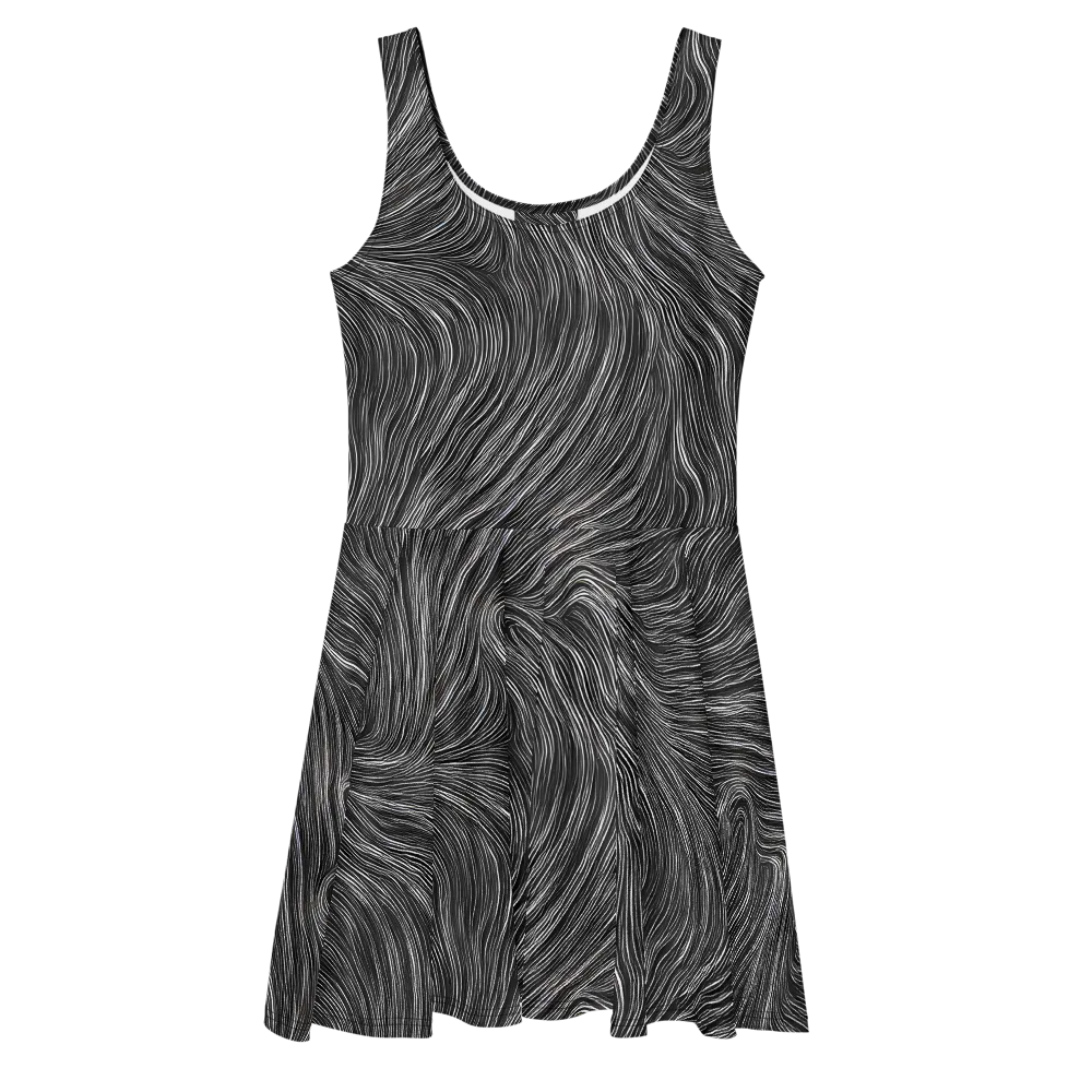 Wirth Waves on Skater Dress — Front