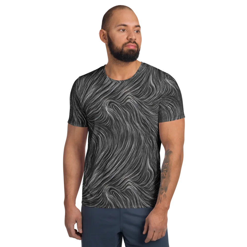 Wirth Waves on Men's Athletic T-Shirt — Front
