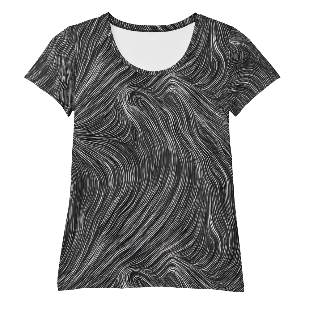 Wirth Waves on Women's Athletic T-Shirt — Front