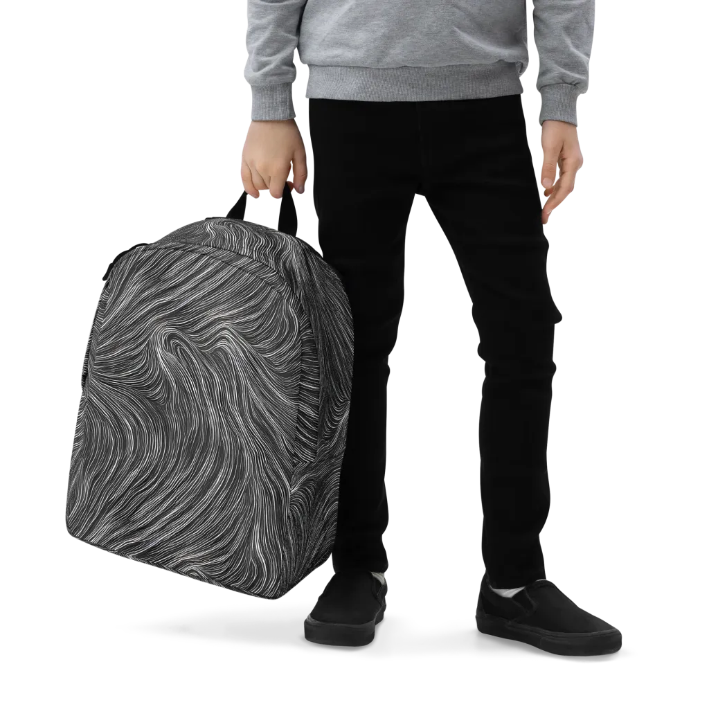 Wirth Waves on Minimalist Backpack — Zoomed-in