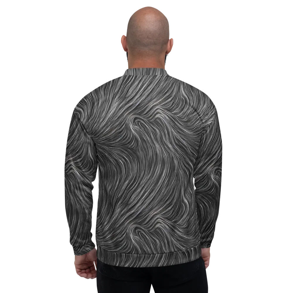 Wirth Waves on Bomber Jacket — Back