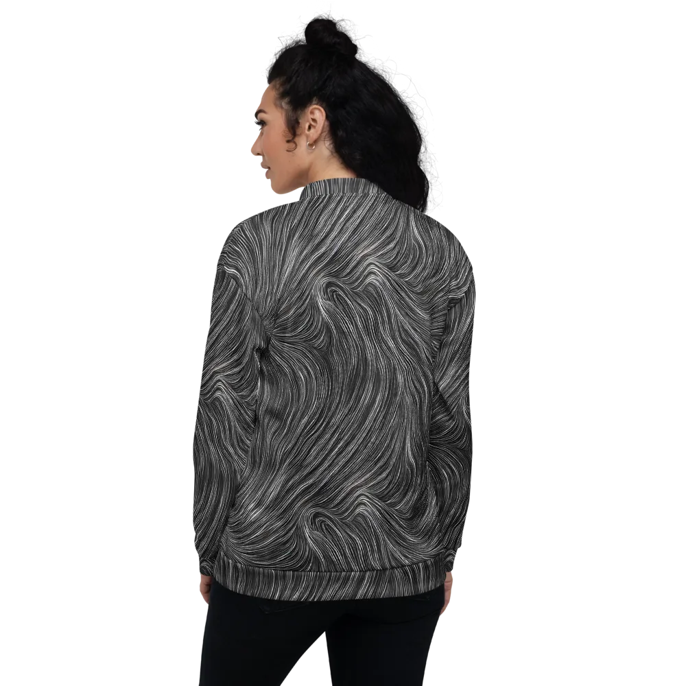 Wirth Waves on Bomber Jacket — Back
