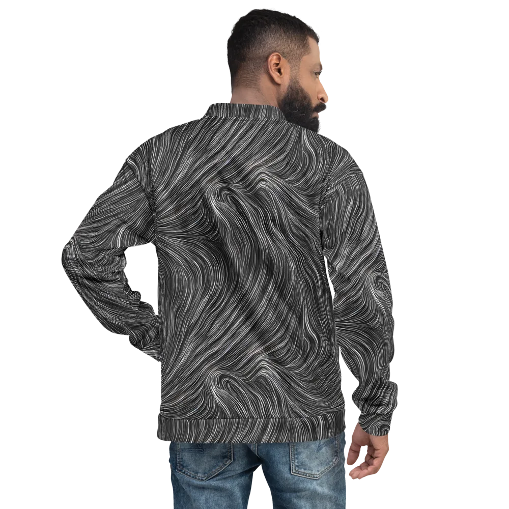 Wirth Waves on Bomber Jacket — Back