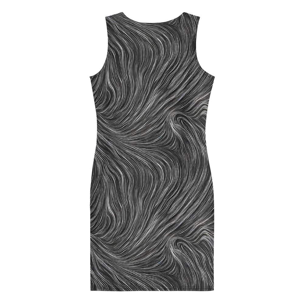 Wirth Waves on Bodycon Dress — Back