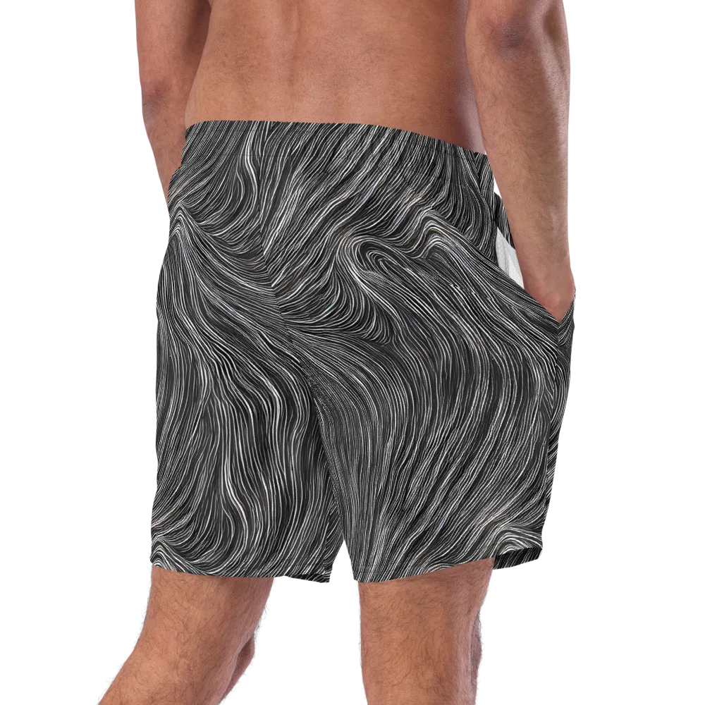 Wirth Waves on Swim Trunks — Right Back