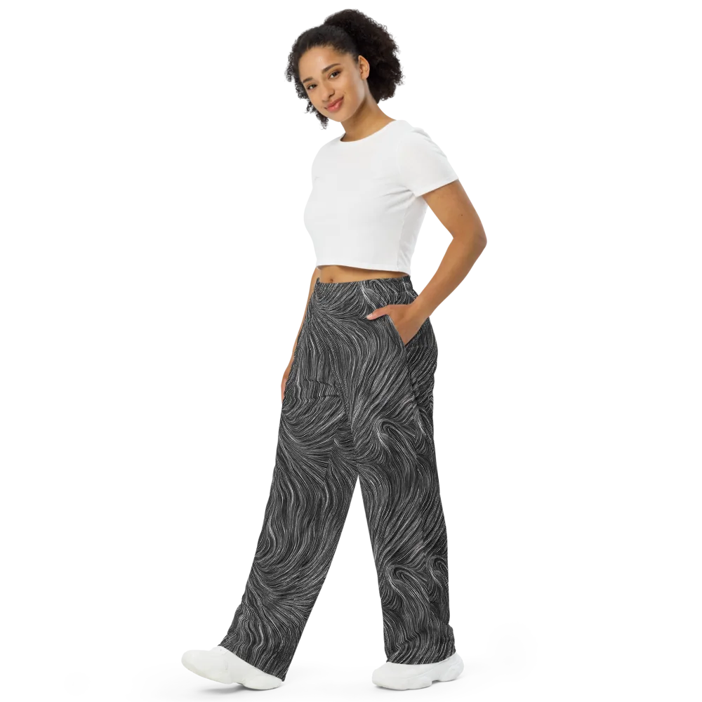 Wirth Waves on Wide-Leg Pants — Left Front