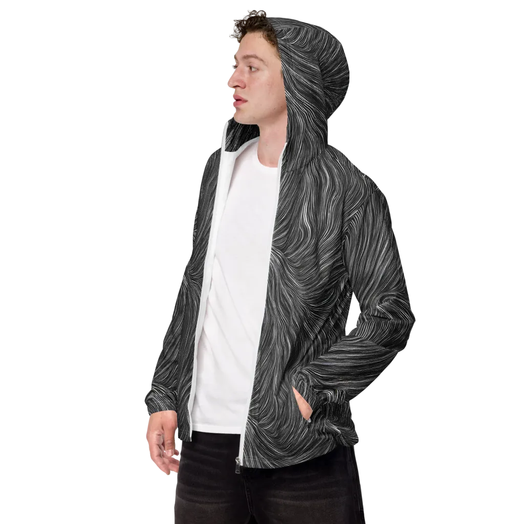 Wirth Waves on Men's Windbreaker — Left Front