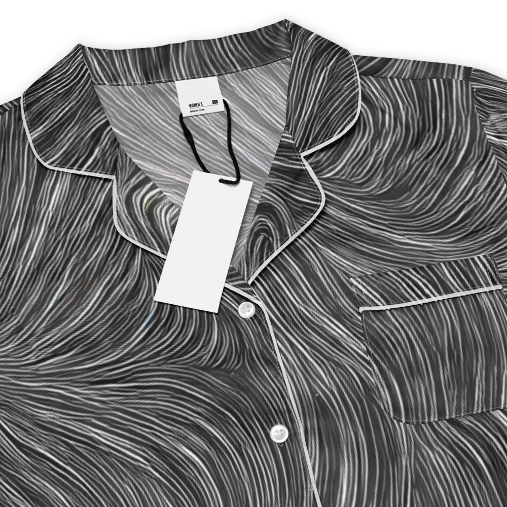 Wirth Waves on Women's Short Sleeve Pajama Top — Product details