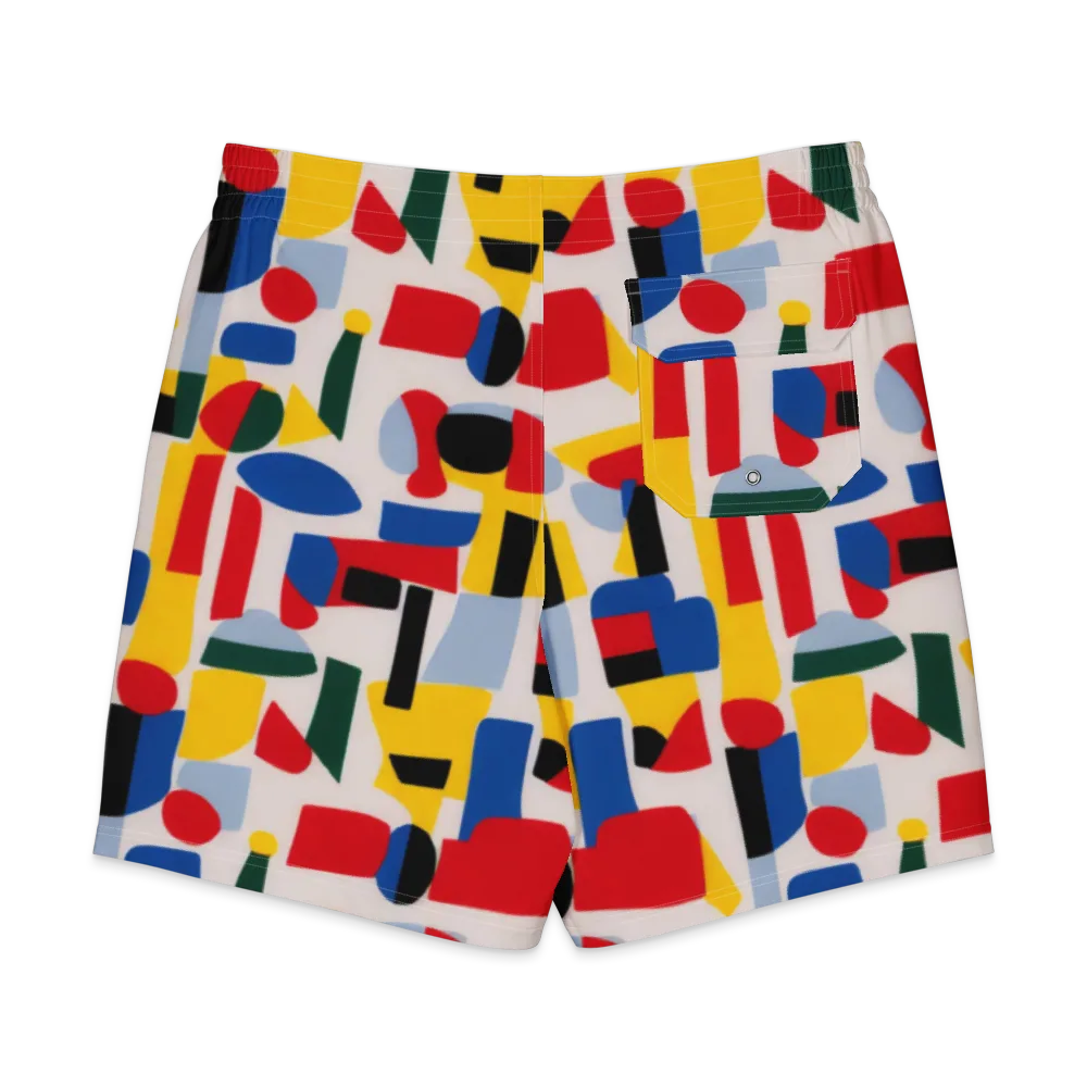 Primary Assembly on Men's Board Shorts — Back
