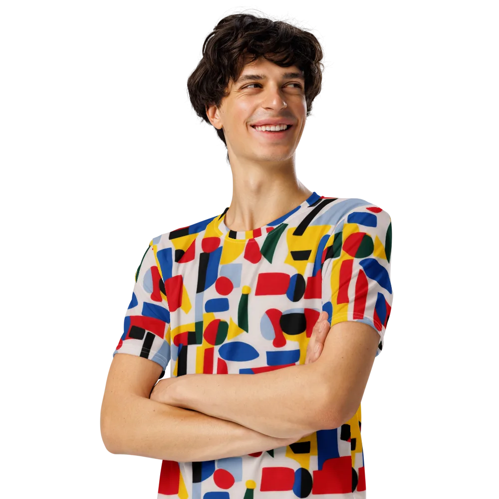 Primary Assembly on Men's Crew Neck T-Shirt — Left Front