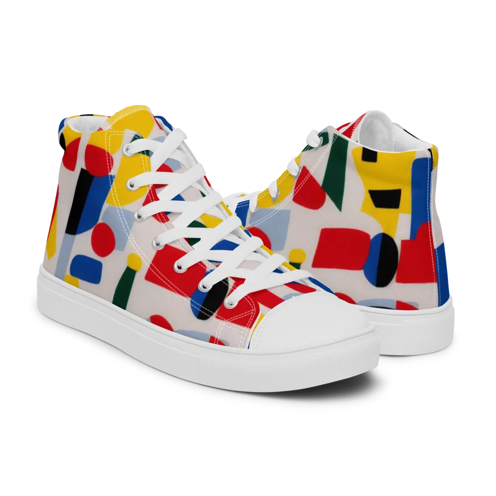 Primary Assembly on Men's High Top Canvas Shoes — Right