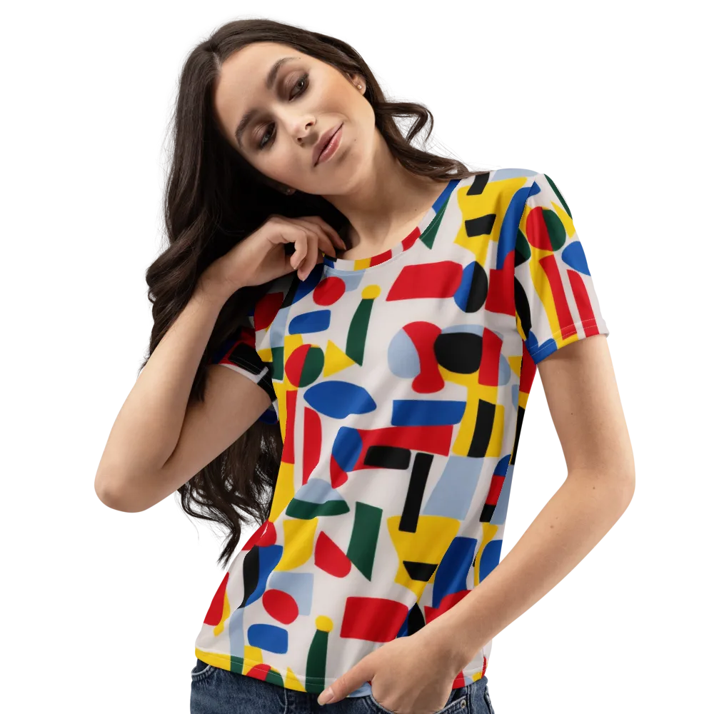 Primary Assembly on Women's Crew Neck T-Shirt — Left Front