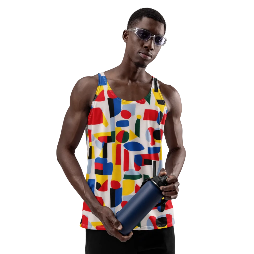 Primary Assembly on Men's Tank Top — Front