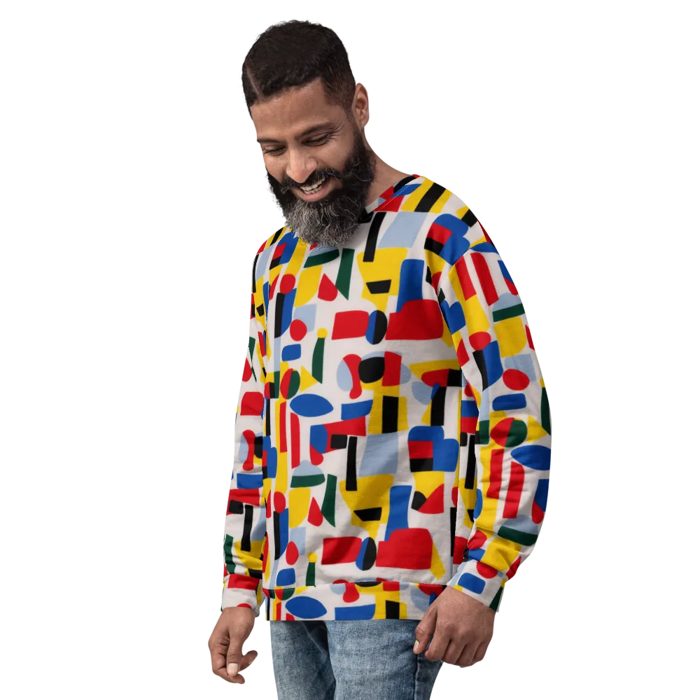 Primary Assembly on Sweatshirt — Left Front