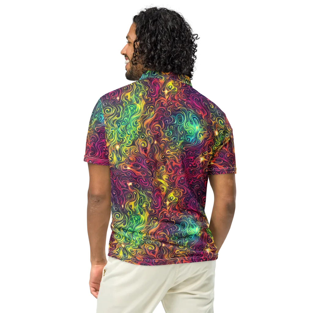 Ember And Tide on Men's Slim Fit Polo Shirt — Back