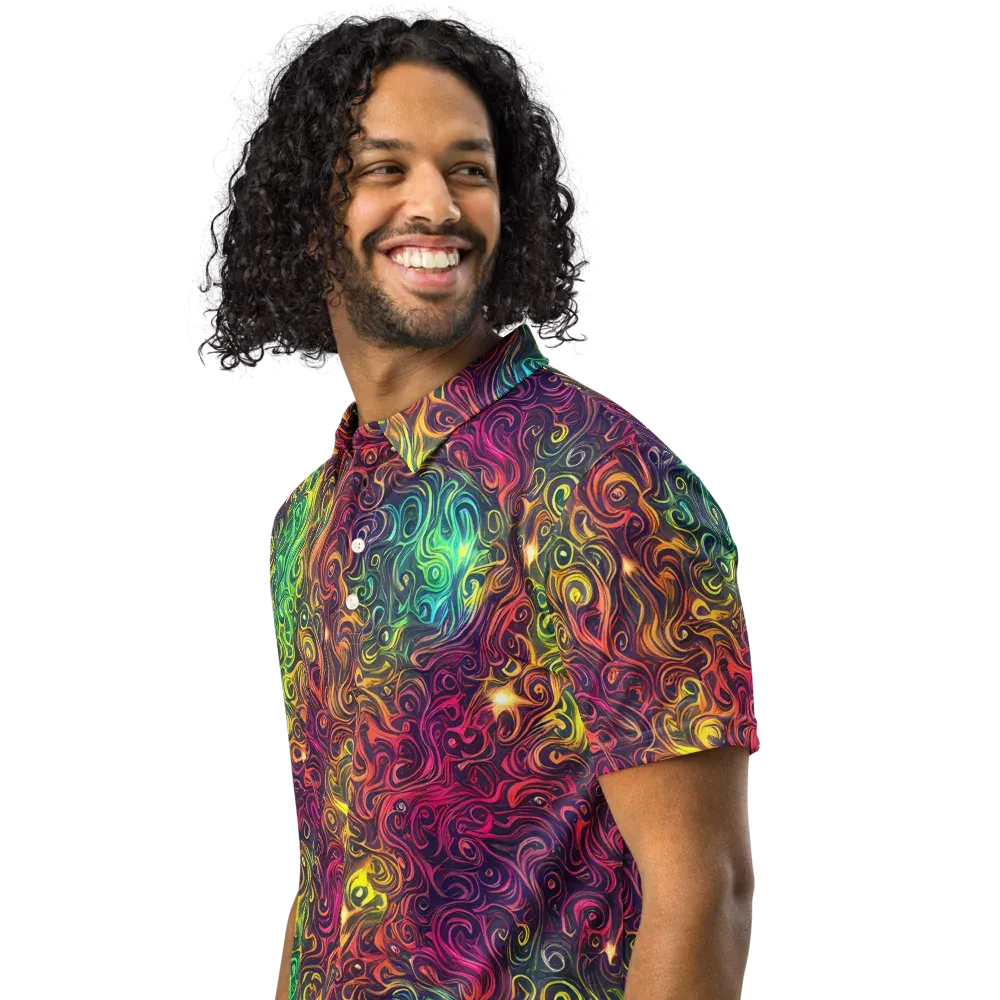 Ember And Tide on Men's Slim Fit Polo Shirt — Left Front