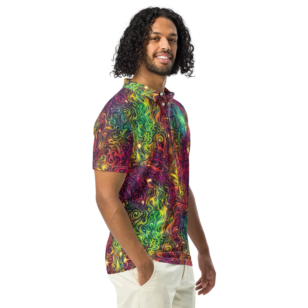 Ember And Tide on Men's Slim Fit Polo Shirt — Right Front