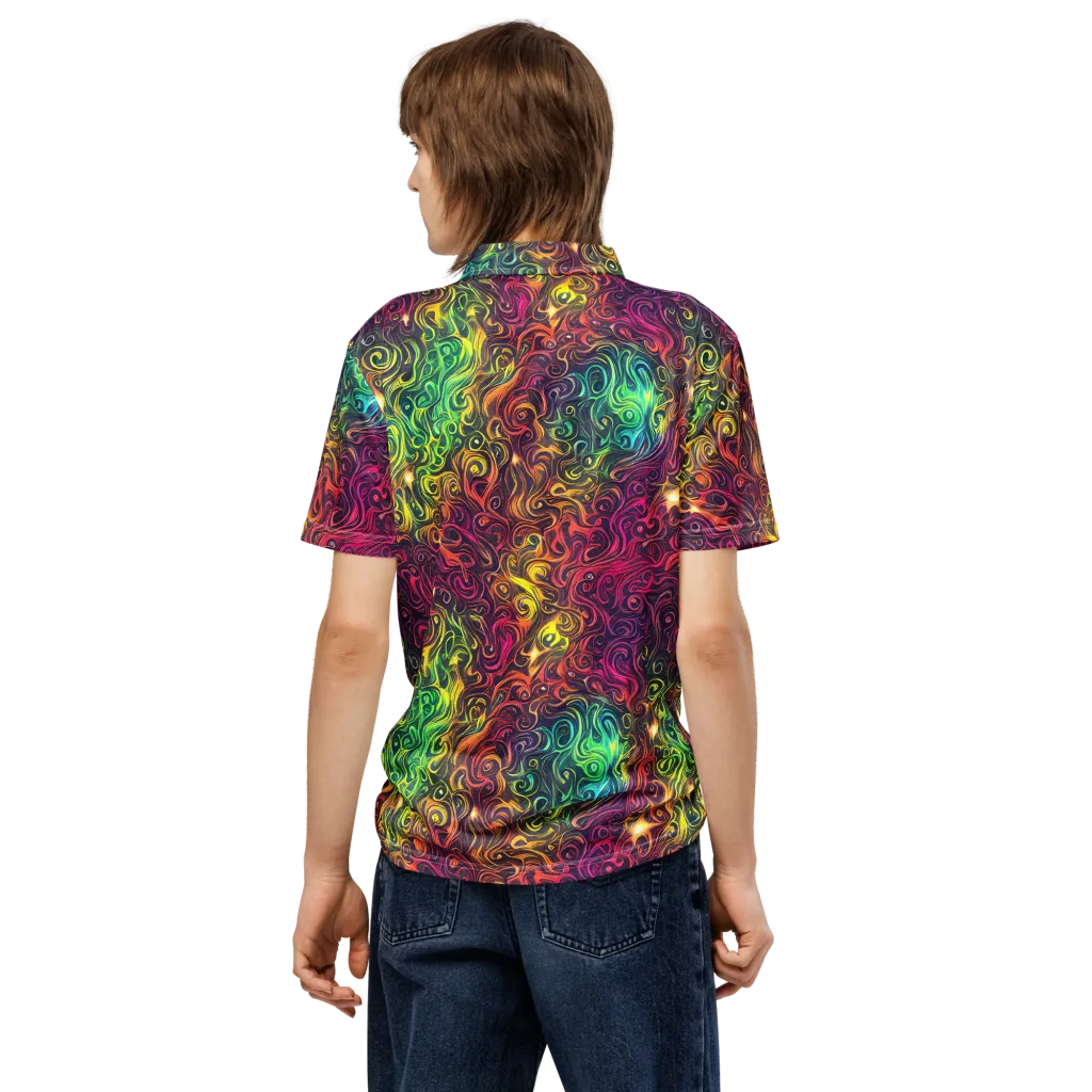 Ember And Tide on Men's Slim Fit Polo Shirt — Back