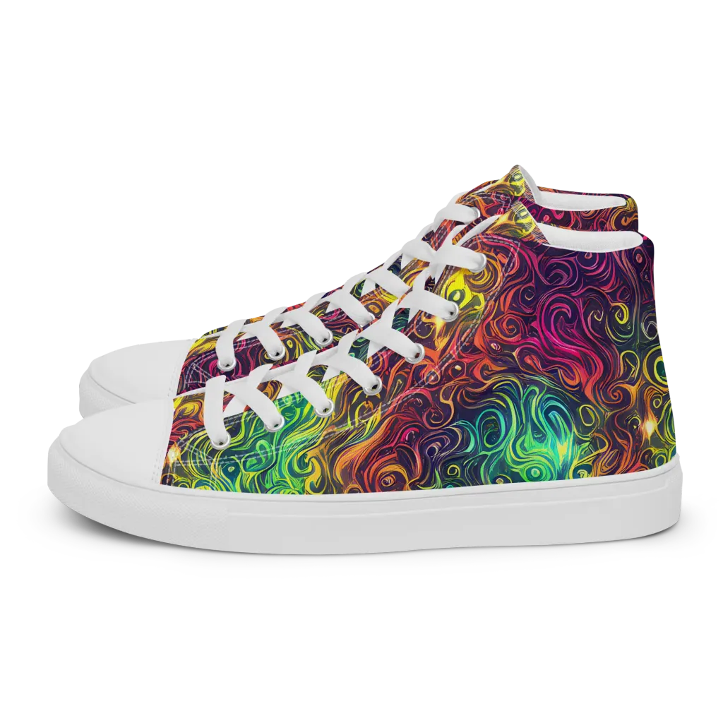 Ember And Tide on Men's High Top Canvas Shoes — Left
