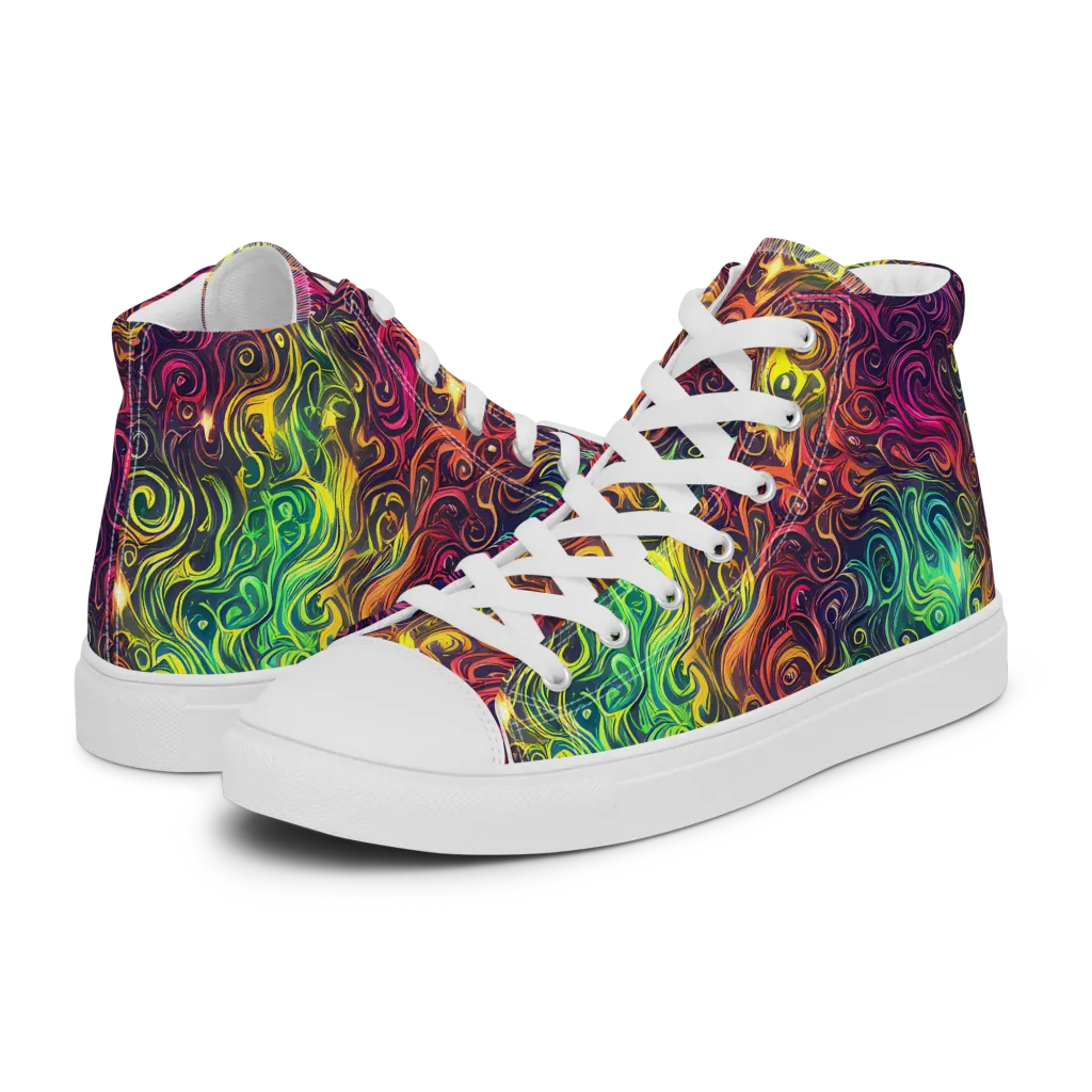 Ember And Tide on Men's High Top Canvas Shoes — Left