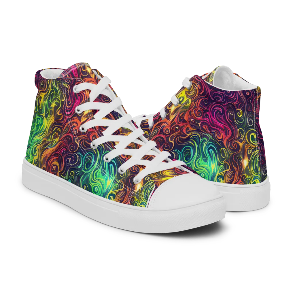 Ember And Tide on Men's High Top Canvas Shoes — Right