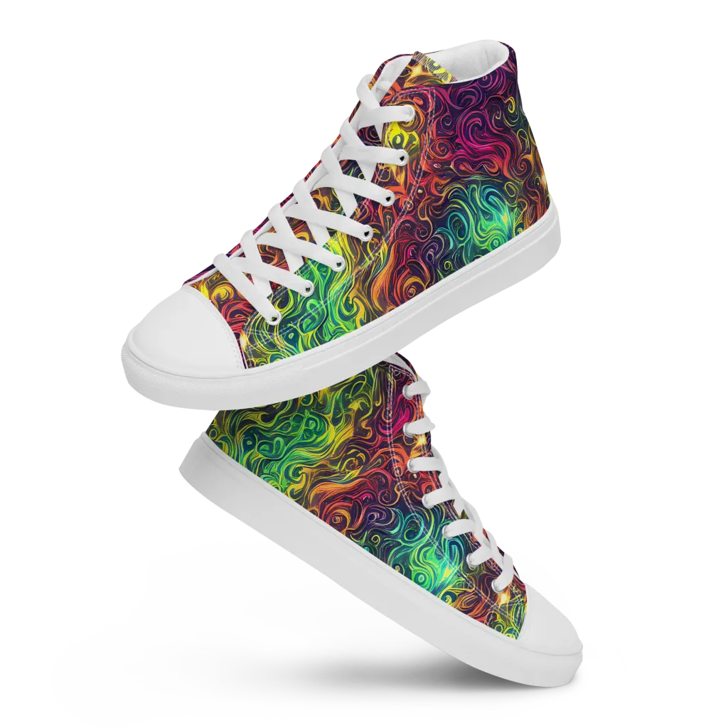 Ember And Tide on Men's High Top Canvas Shoes — Front