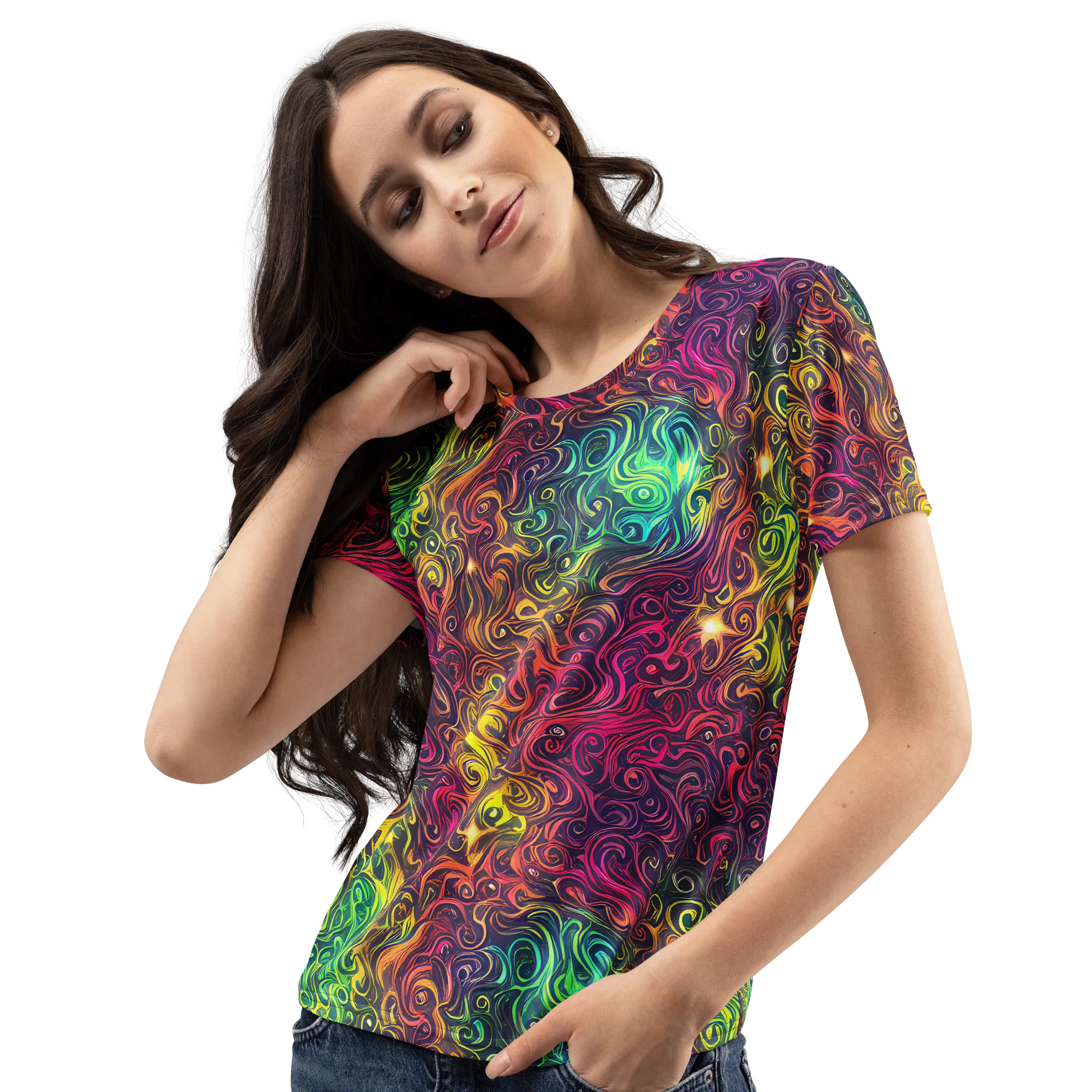 Ember And Tide on Women's Crew Neck T-Shirt — Left Front
