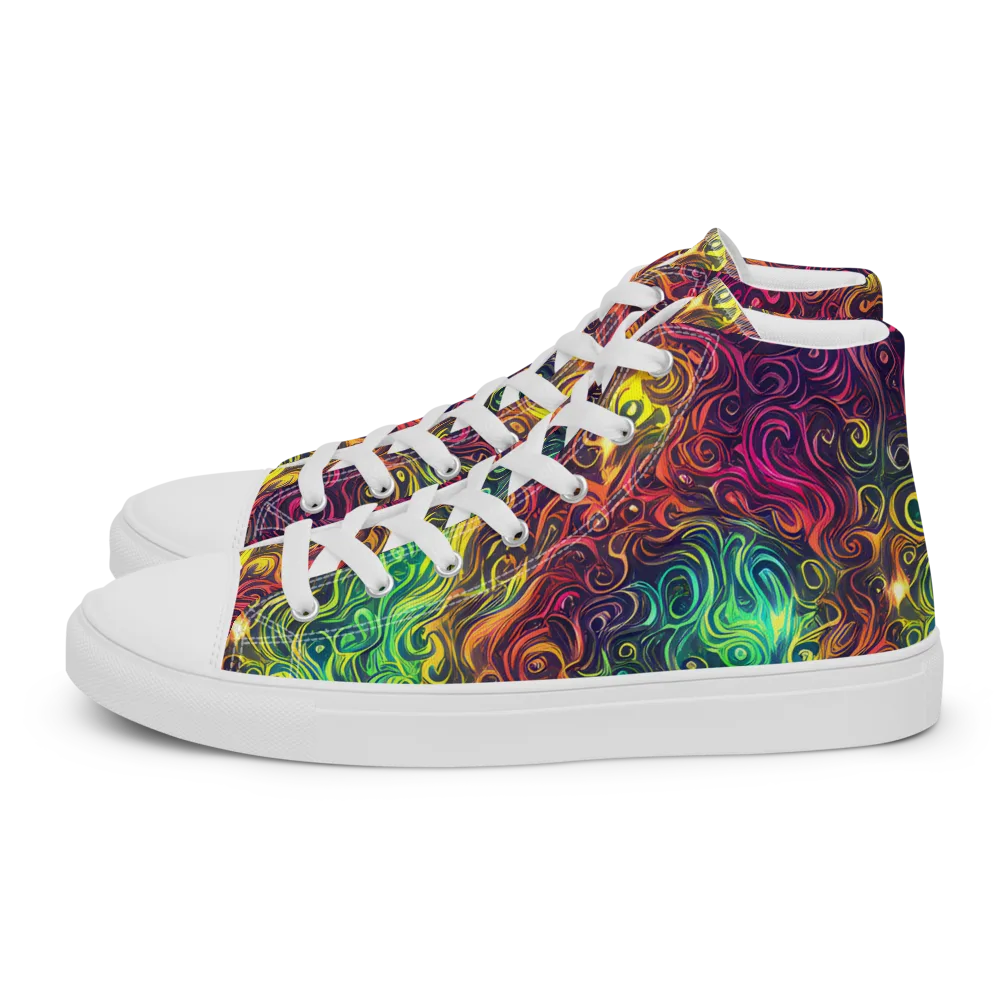 Ember And Tide on Women's High Top Canvas Shoes — Left