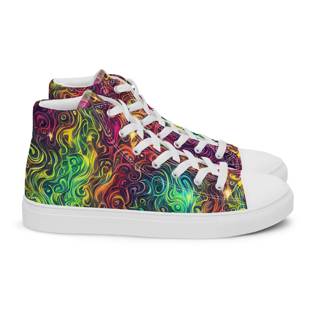 Ember And Tide on Women's High Top Canvas Shoes — Right
