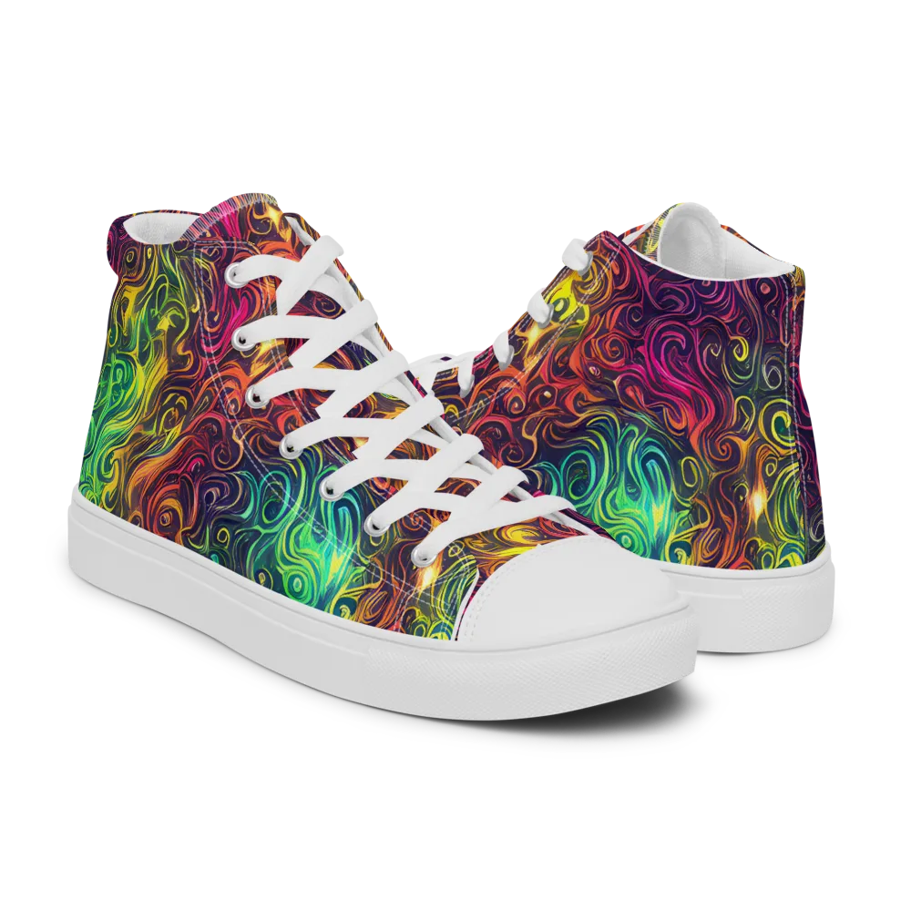 Ember And Tide on Women's High Top Canvas Shoes — Right