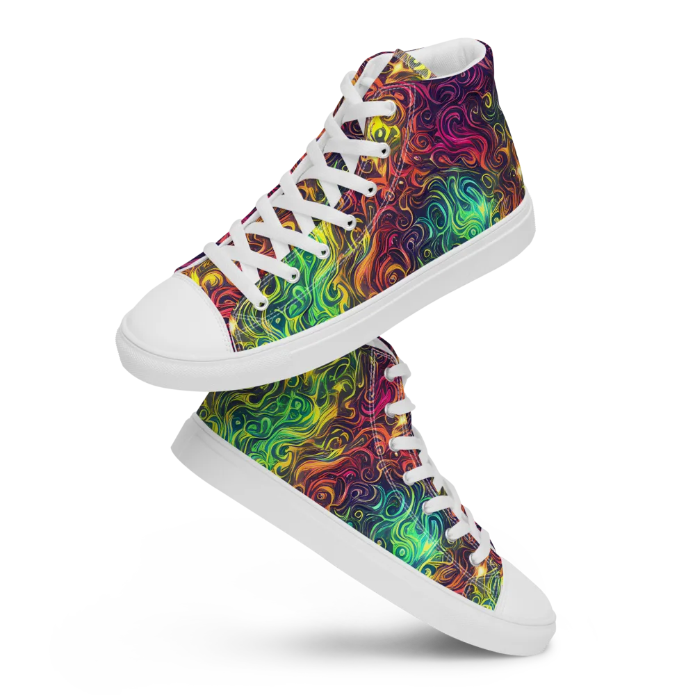 Ember And Tide on Women's High Top Canvas Shoes — Front