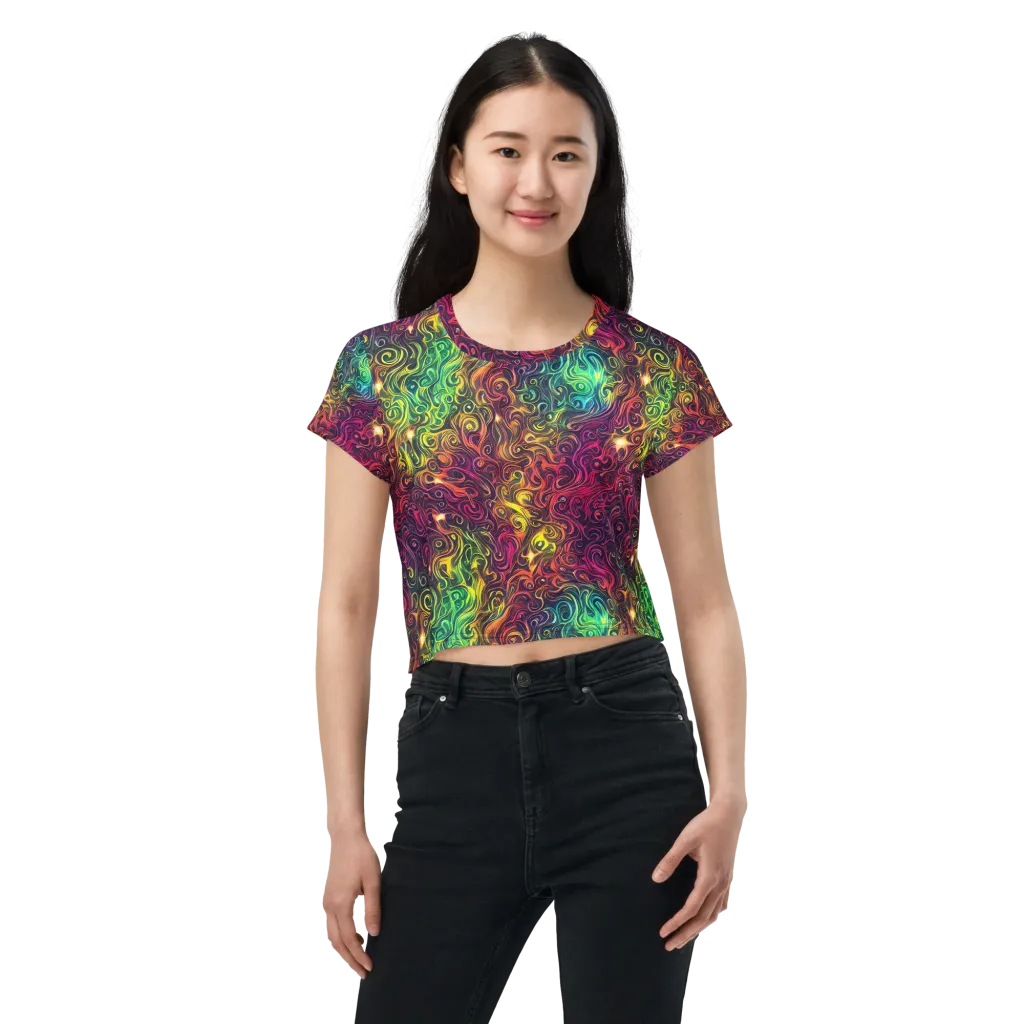 Ember And Tide on Crop Tee — Front
