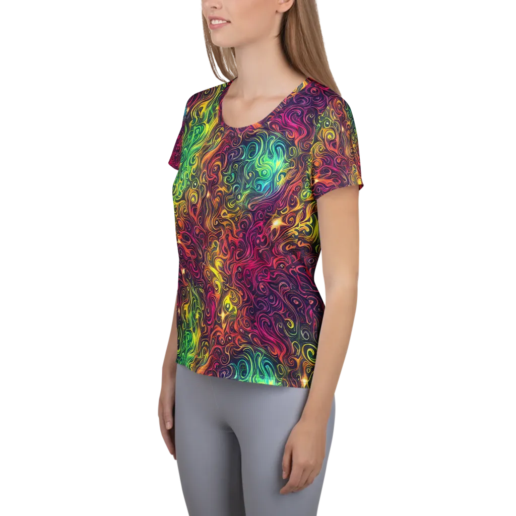 Ember And Tide on Women's Athletic T-Shirt — Left