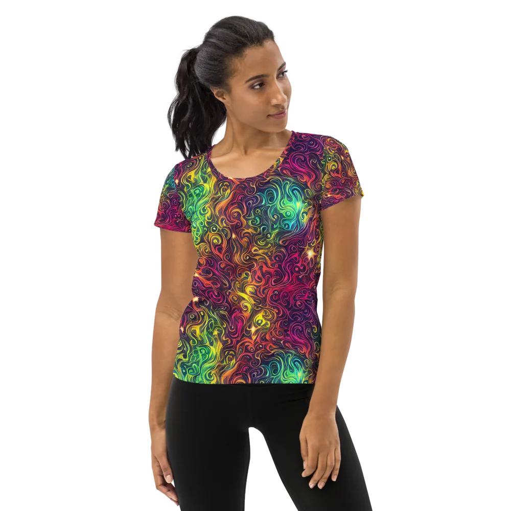 Ember And Tide on Women's Athletic T-Shirt — Front