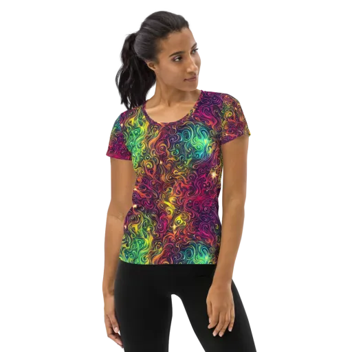 Ember And Tide on a Women's Athletic T-Shirt