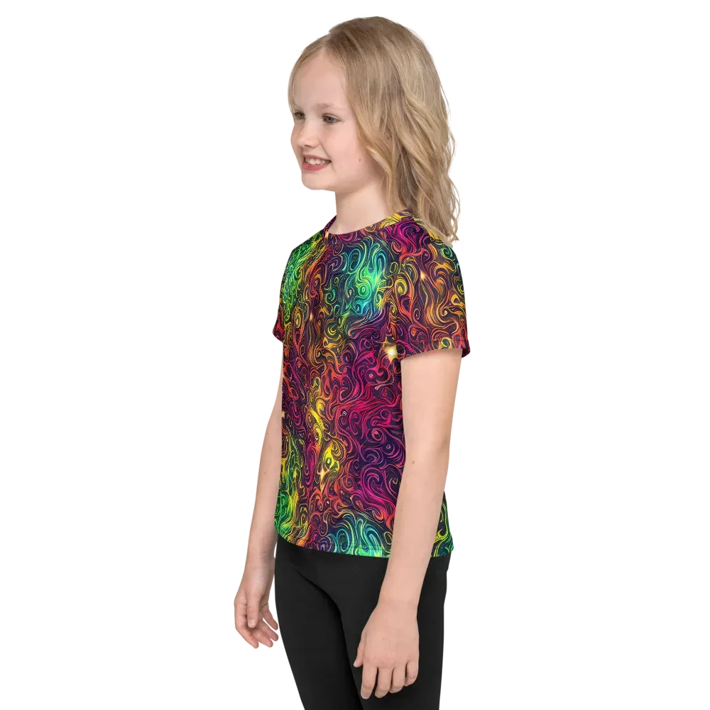 Ember And Tide on Kids Crew Neck T-Shirt — Left