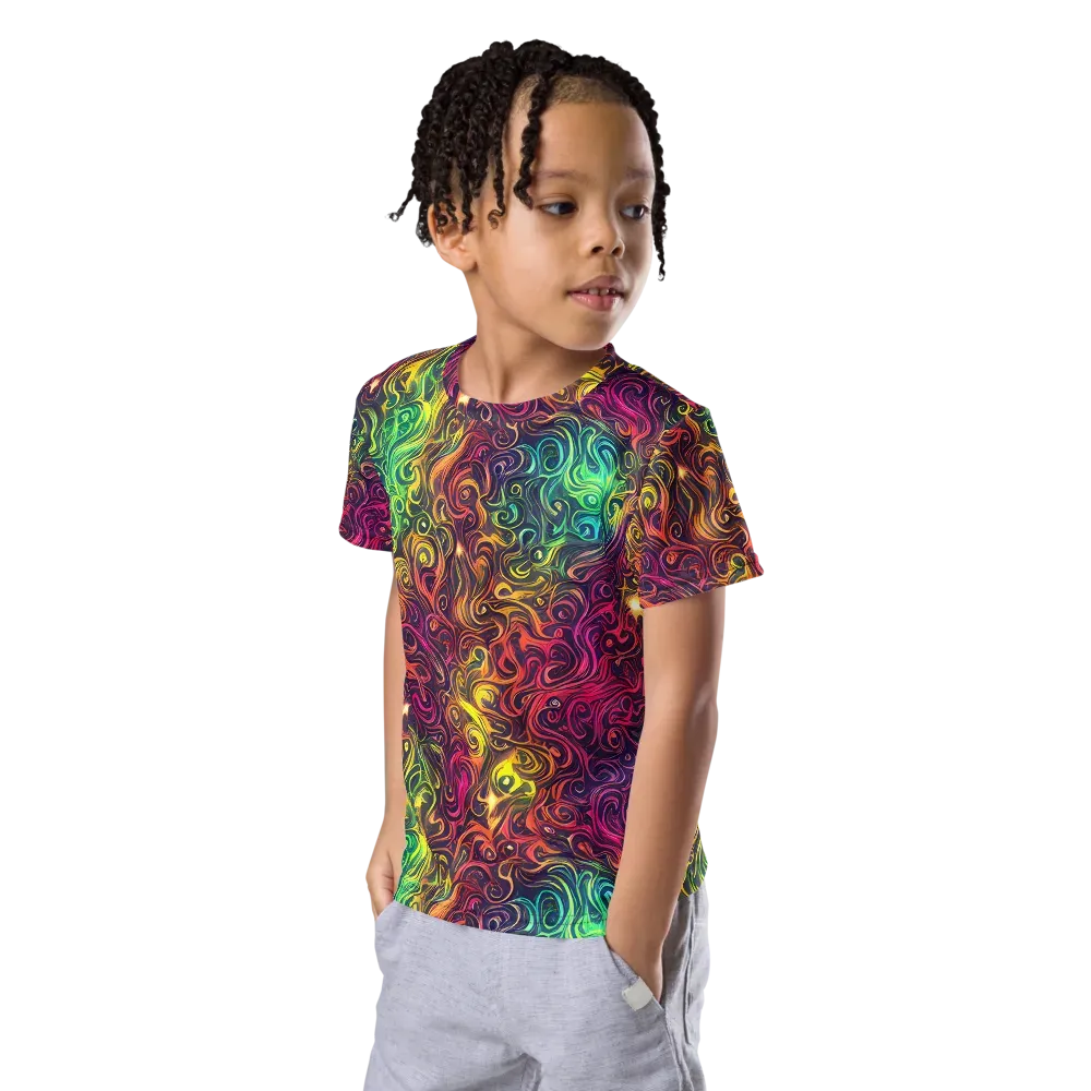 Ember And Tide on Kids Crew Neck T-Shirt — Left Front