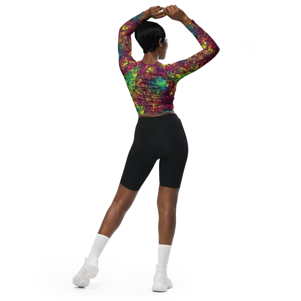 Ember And Tide on Long Sleeve Crop Top — Back
